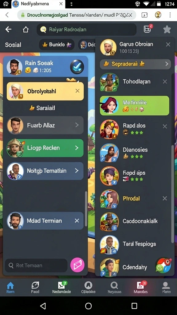 Karakter yang penuh warna dan menarik.