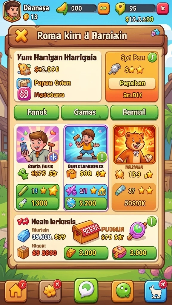 Keseruan bermain dengan hadiah menarik.