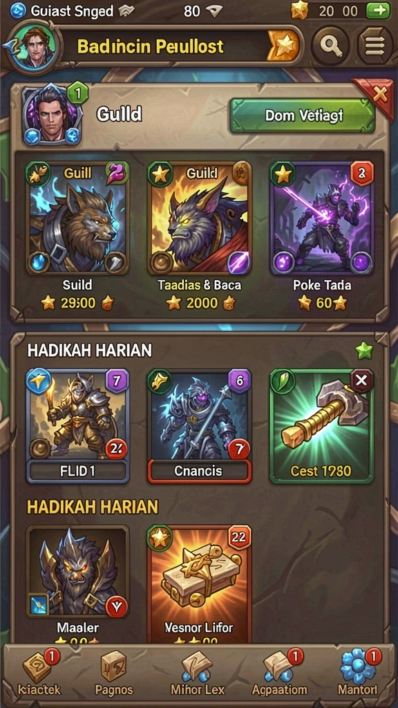 Sistem reward yang menarik dan menggiurkan pada setiap level.