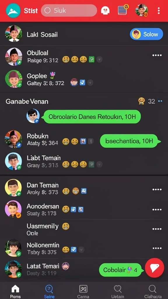 Tampilan antarmuka ALEXISTOGEL yang menarik.
