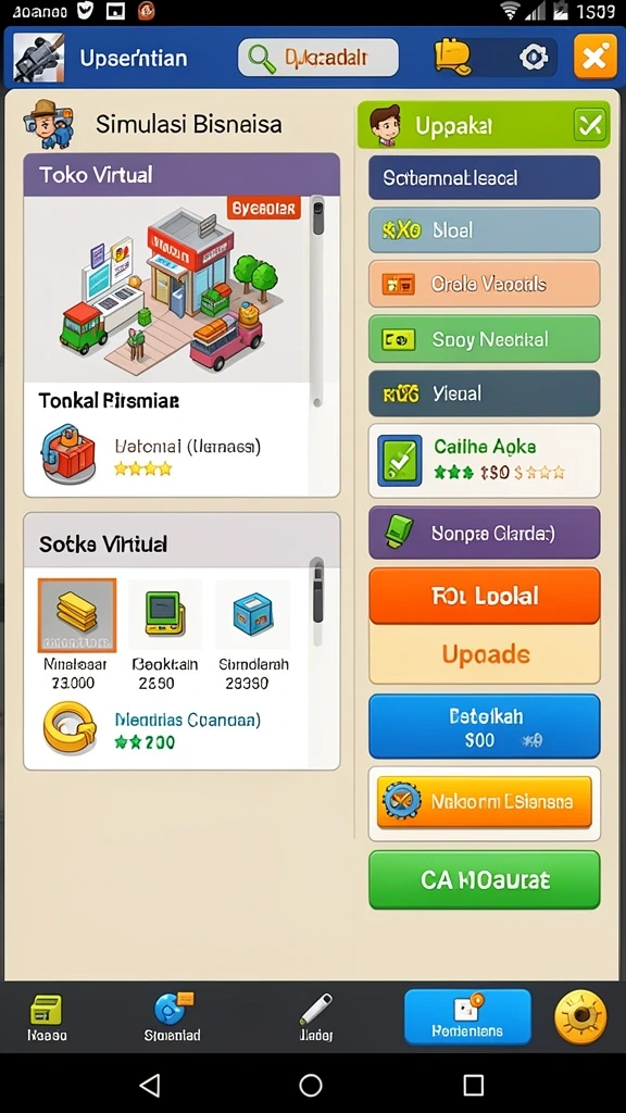Tampilan antarmuka pengguna yang menarik dan intuitif.