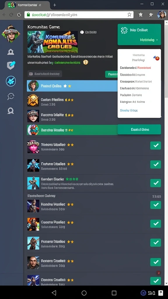 Peringkat dan leaderboard untuk melihat skor pemain.