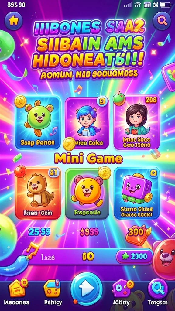 Grafik permainan yang menawan dan berwarna.