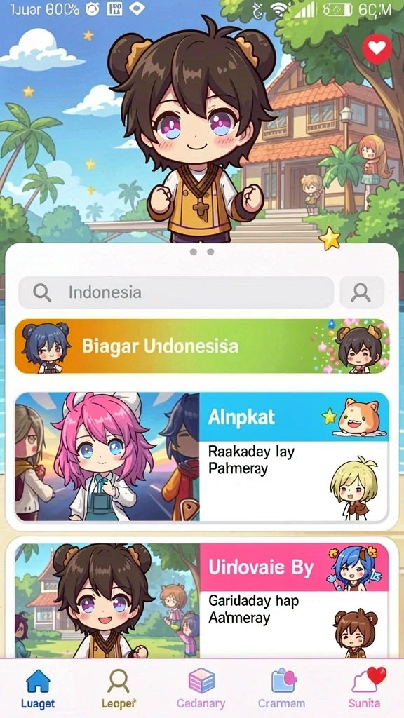 Tampilan antarmuka KG778 yang menarik dan mudah dinavigasi.