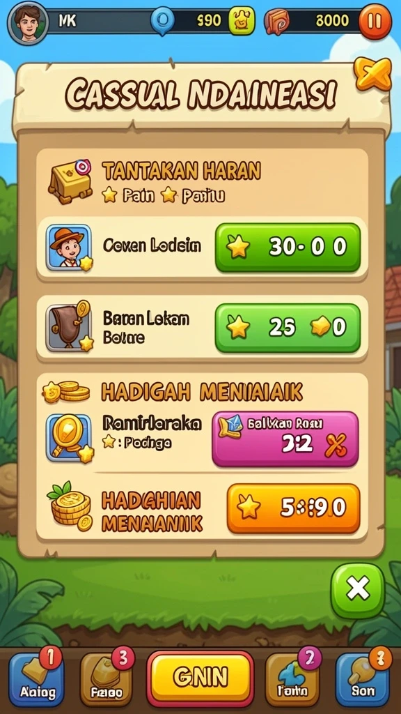 Fitur bonus menarik setiap hari untuk pengguna.