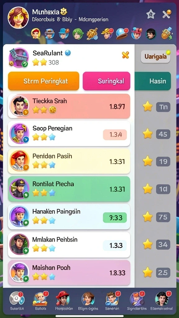 Gambaran fitur permainan yang beragam dalam aplikasi.