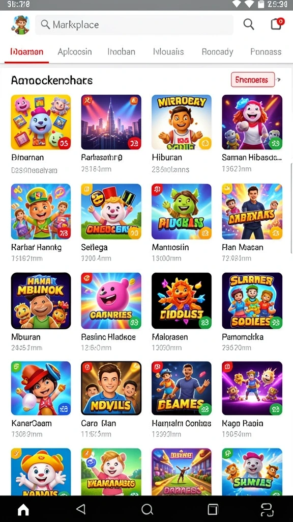 Screenshot dari level menantang yang harus diselesaikan.