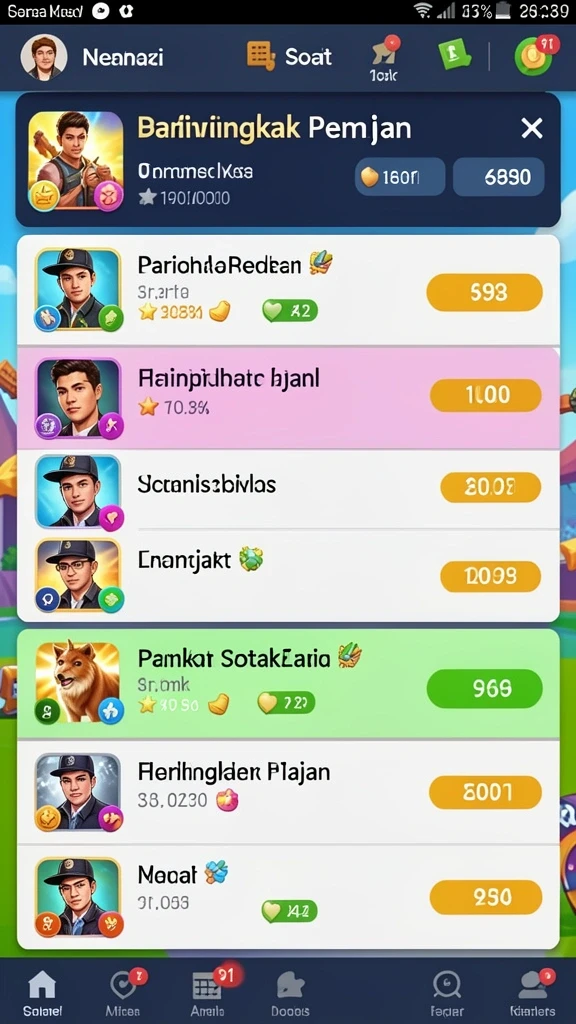 Beragam pilihan mesin slot untuk semua pemain.