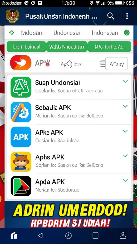Tampilan utama SVIPSIDN menunjukkan antarmuka yang menarik.