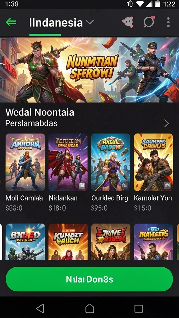 Screenshot memperlihatkan gameplay yang mendebarkan.