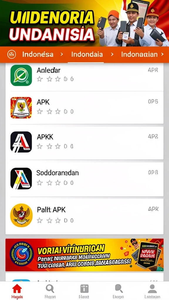 Tampilan antarmuka UH77 yang menarik.