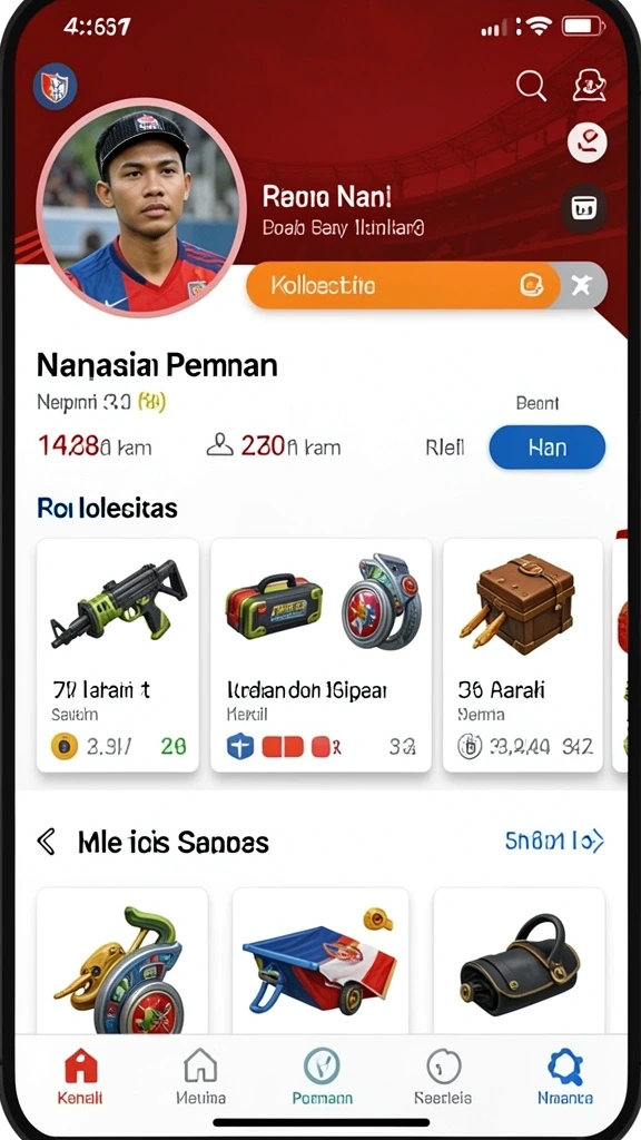 Ilustrasi mesin slot dengan tema yang unik.